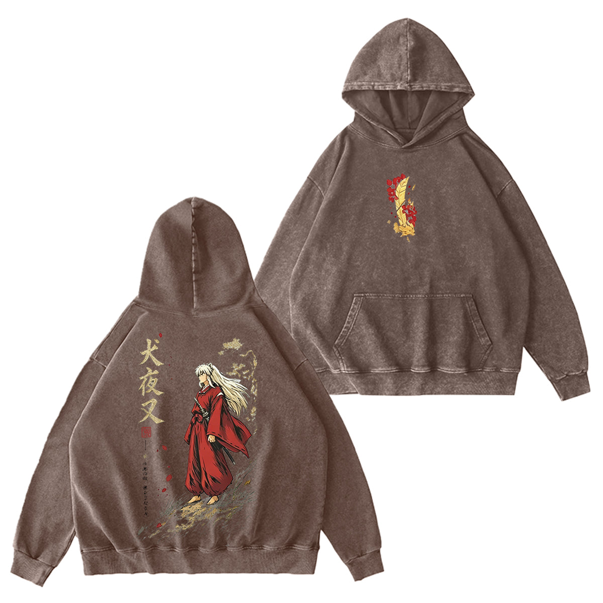 Inuyasha Vintage Unisex Washed T-Shirt