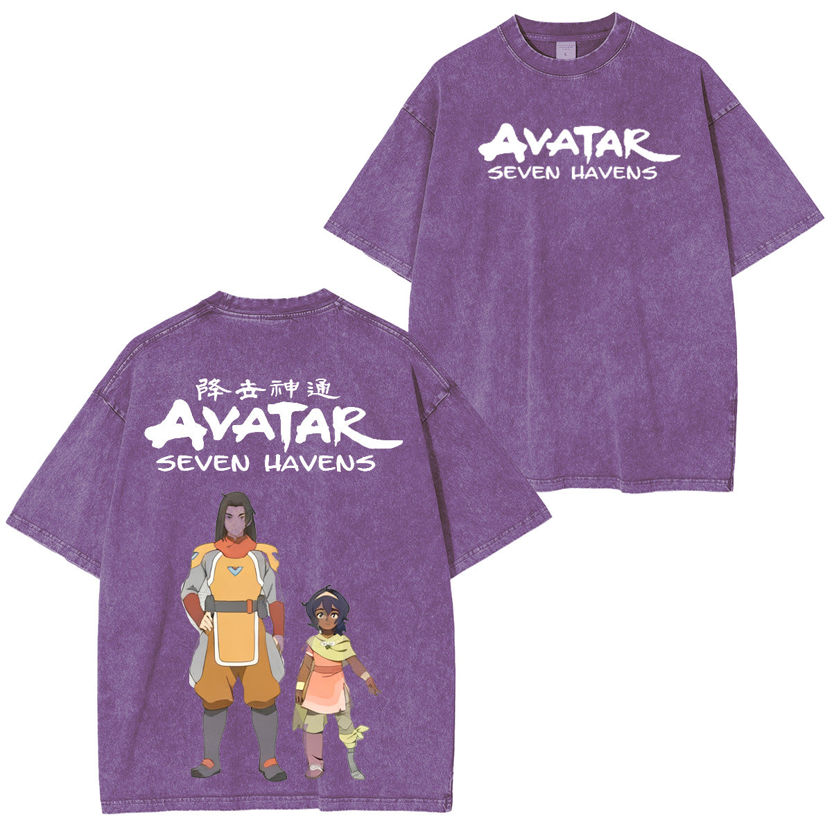 One Punch Man Avatar: Seven Havens Polera Lavada Vintage