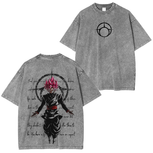 Dragon Ball Super Goku Black (Zamasu) Anime Polera Lavada