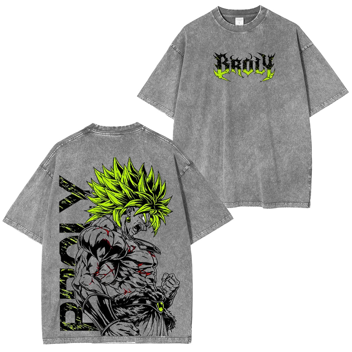 Dragon Ball Z Broly Polera Lavada Vintage