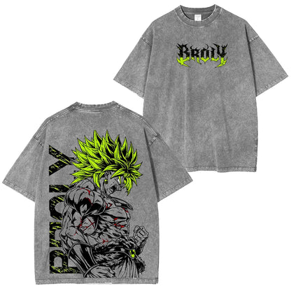 Dragon Ball Z Broly Polera Lavada Vintage