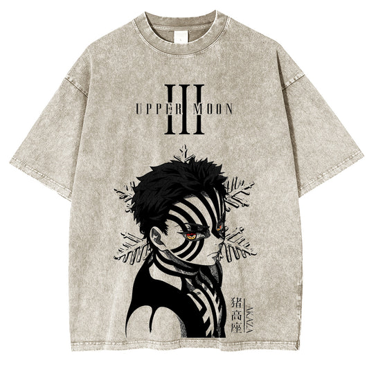 Akaza,Demon Slayer Unsiex Washed T-Shirt