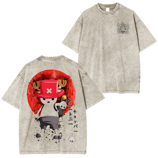 One Piece Chopper Washed Unisex T-Shirt