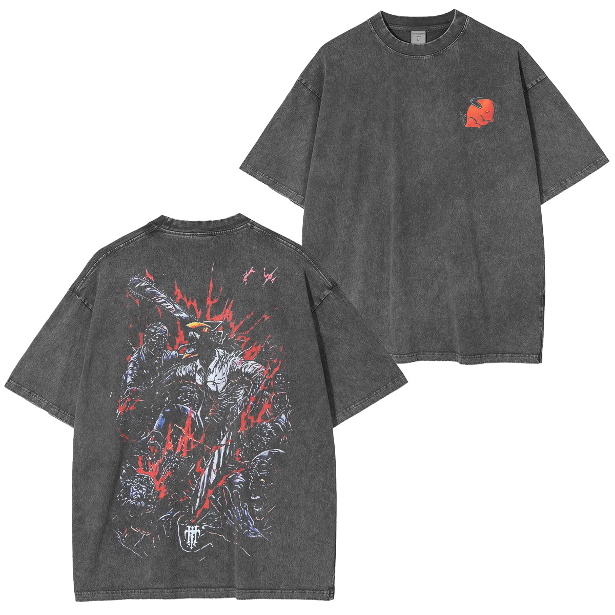 Chainsaw Man Anime Manga Vintage Washed Unisex T-Shirt