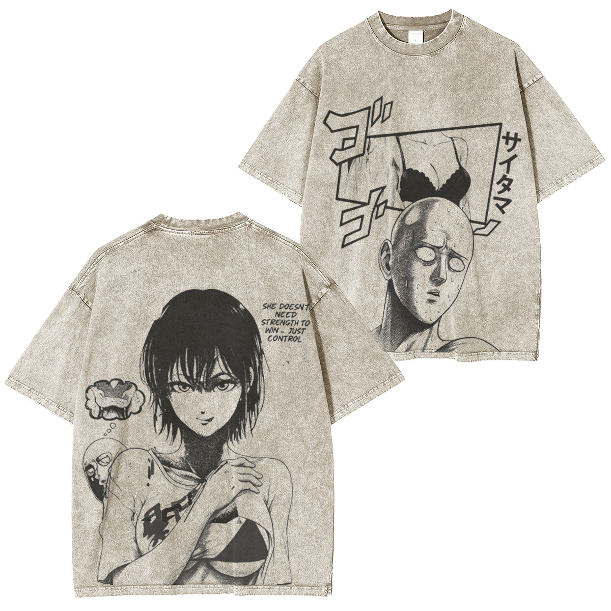 Saitama Fubuki onepunchmanseason3 Vintage Washed T-shirt/Crewneck/Hoodie