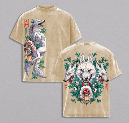 Mononoke Hime Polera Lavada Vintage