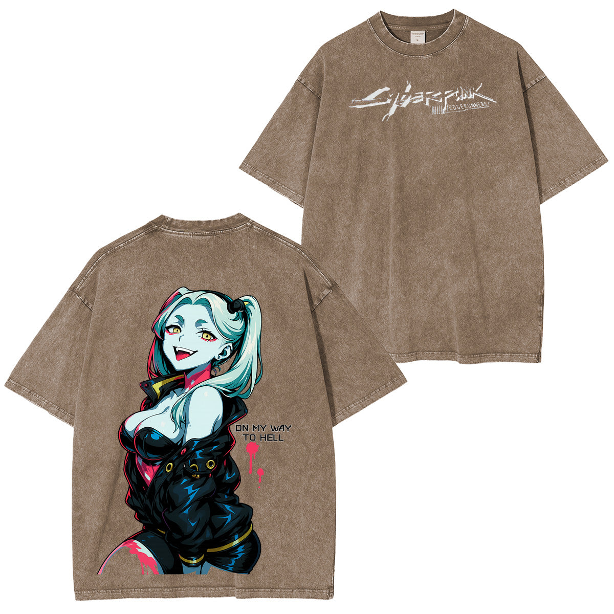 Cyberpunk: Edgerunners Unisex Washed T-shirt/Crewneck/Hoodie