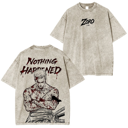 One Piece Roronoa Zoro Polera Vintage