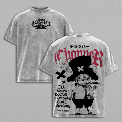 Tony Tony Chopper,One Piece Polera Lavada