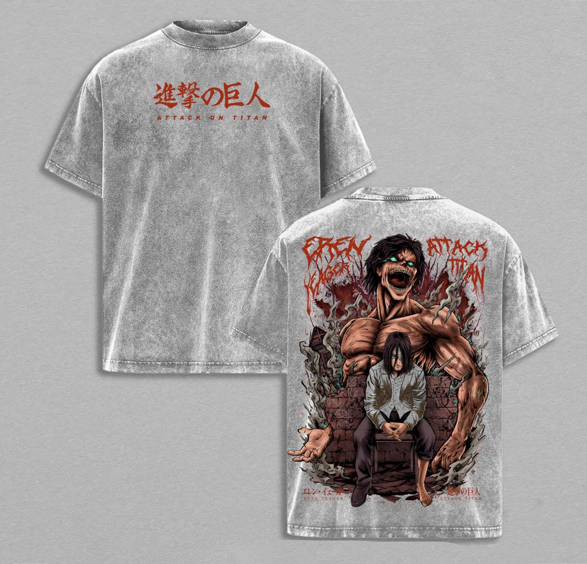 Attack Titan : ErenYeager Polera Lavada