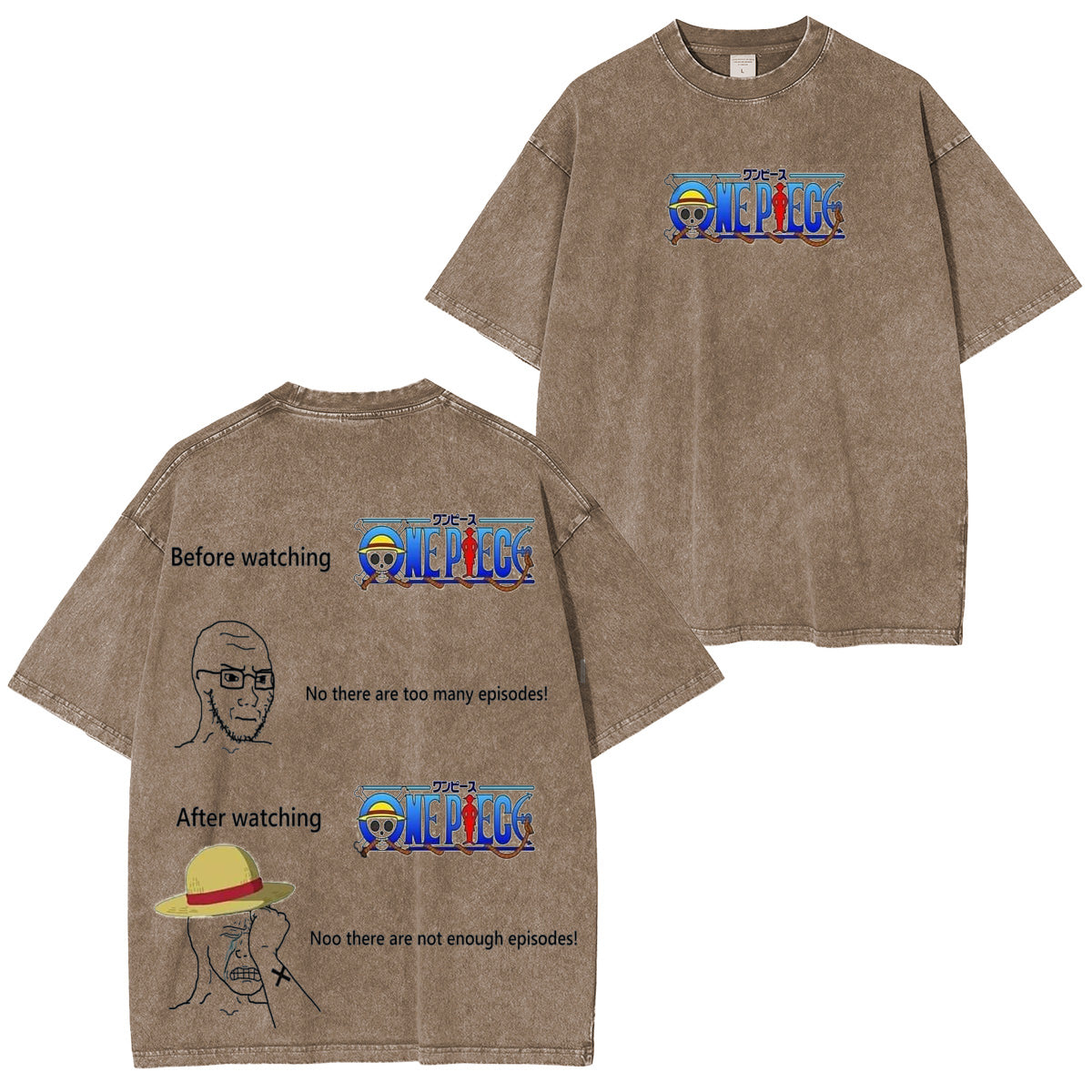 Fun One Piece Vintage Washed T-shirt/Crewneck/Hoodie