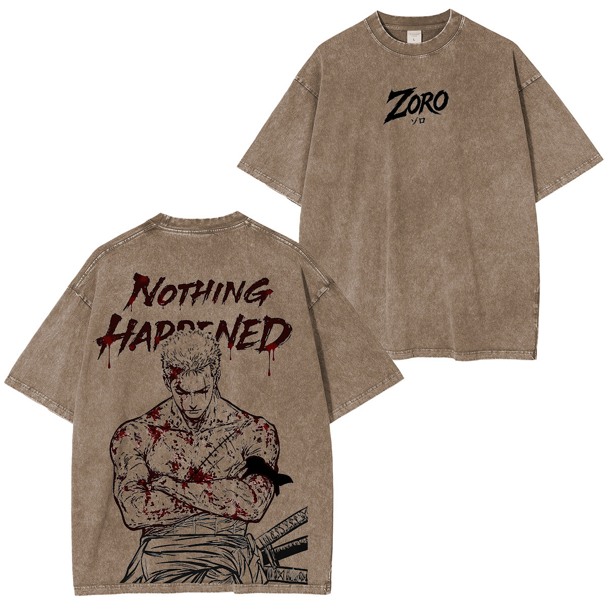 One Piece Roronoa Zoro Polera Vintage