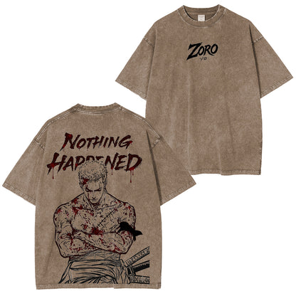 One Piece Roronoa Zoro Polera Vintage
