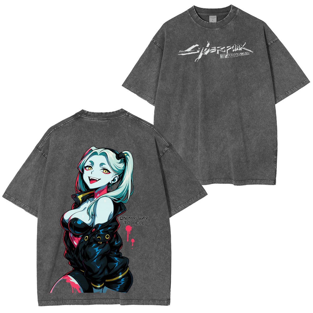 Cyberpunk: Edgerunners Unisex Washed T-shirt/Crewneck/Hoodie