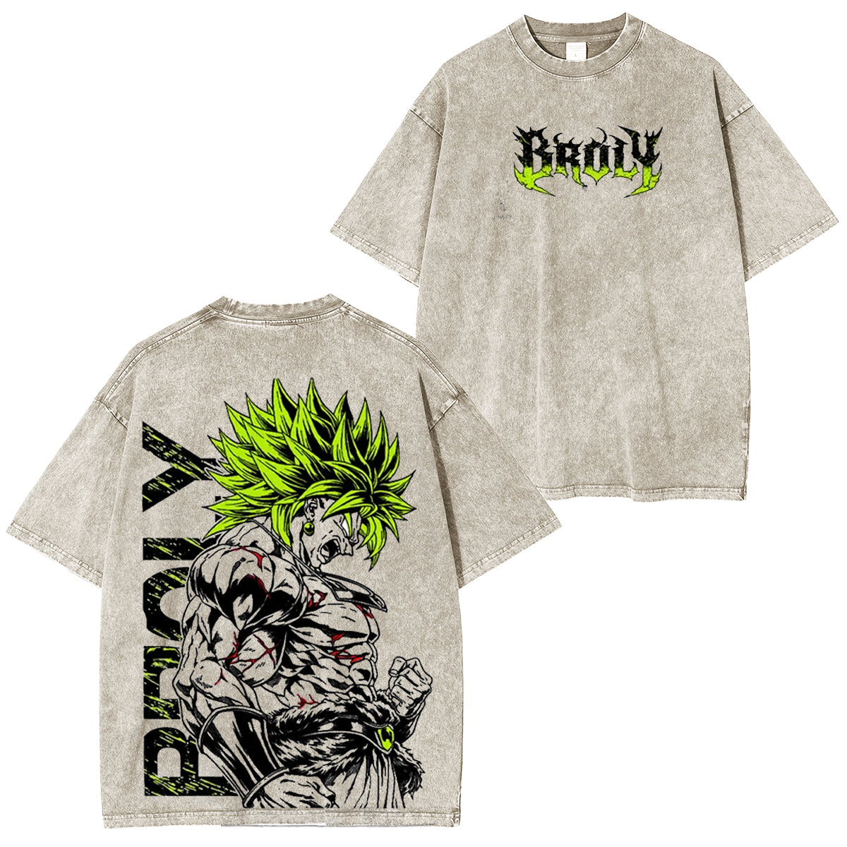 Dragon Ball Z Broly Polera Lavada Vintage