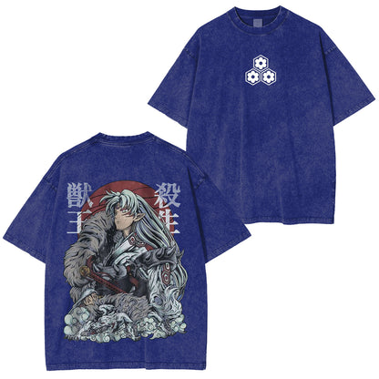Inuyasha Vintage Polera Unisex Lavada