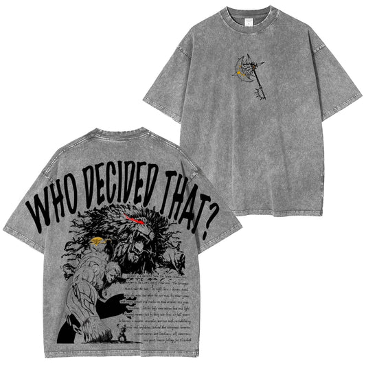 Escanor SevenDeadlySins Vintage washed T-shirt/Crewneck/Hoodie