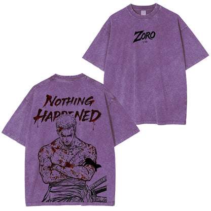 One Piece Roronoa Zoro Polera Vintage