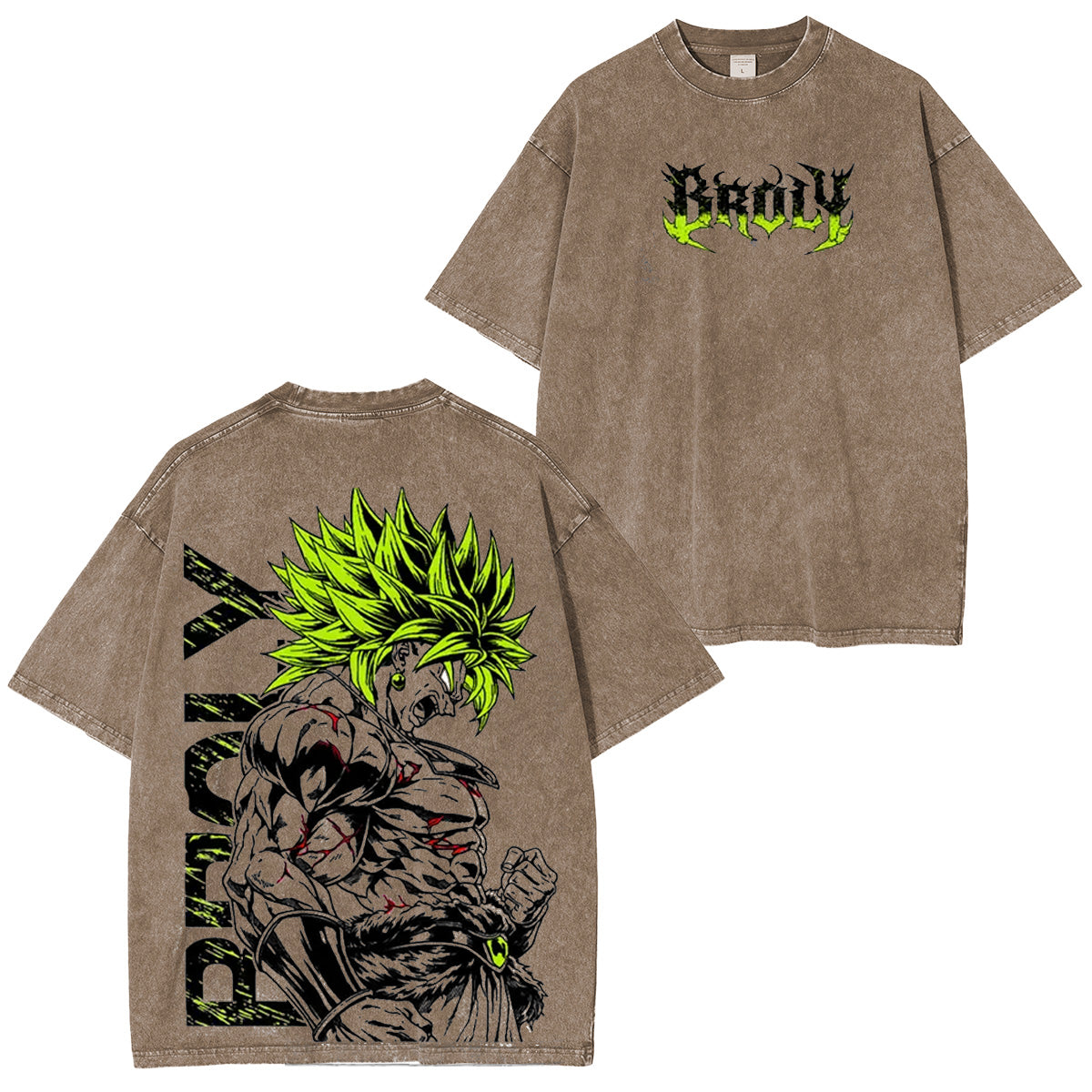 Dragon Ball Z Broly Polera Lavada Vintage
