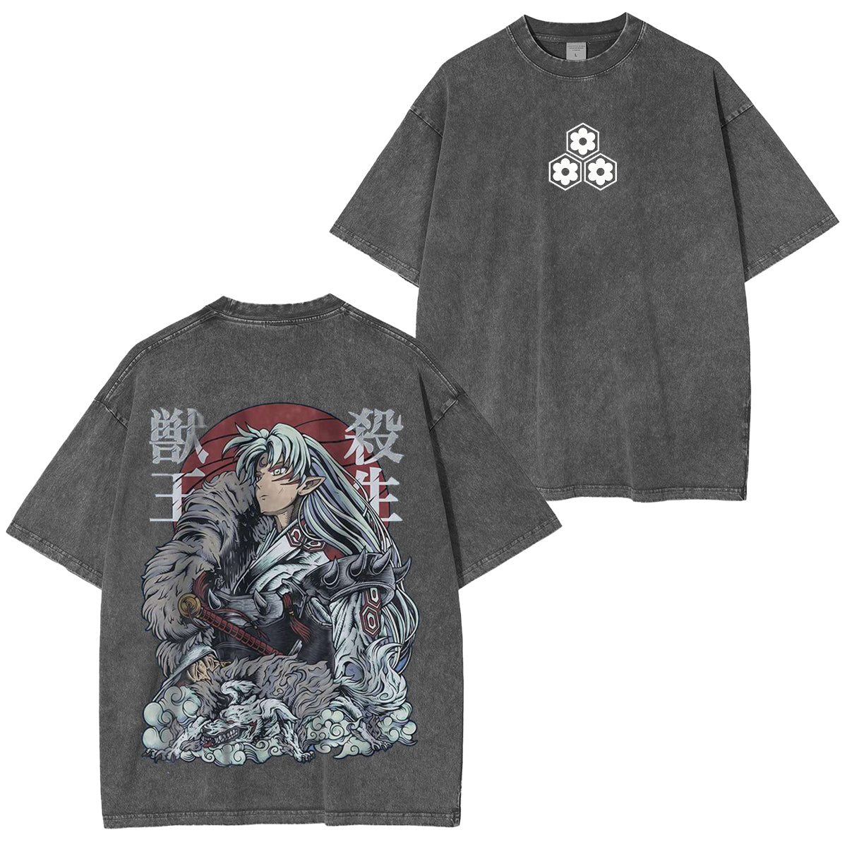 Inuyasha Vintage Polera Unisex Lavada