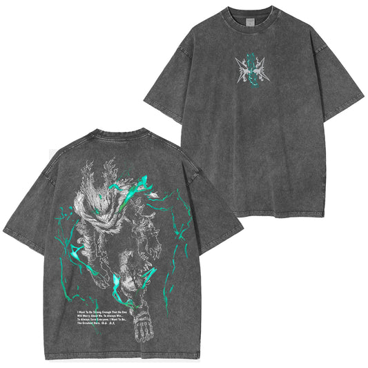 Camisa Midoriya Vigilant -My Hero Academia Vintage washed T-shirt/Crewneck/Hoodie