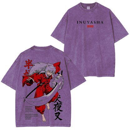 Inuyasha Vintage Polera Unisex Lavada