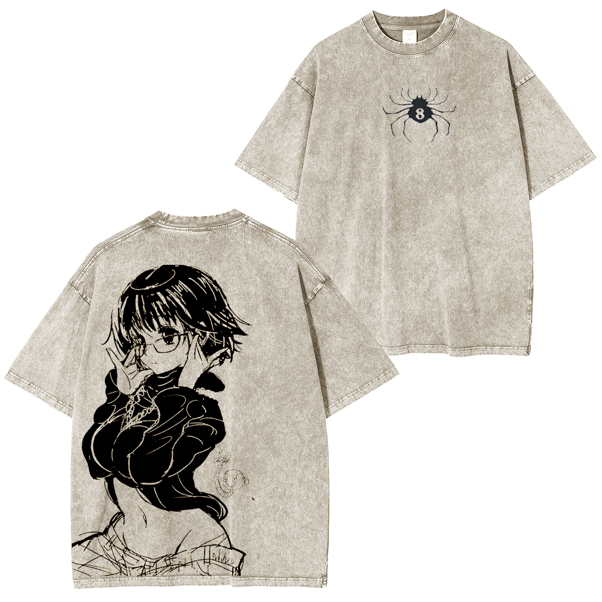 Shizuku Hunter X Hunter Vintage Washed Unisex Polera