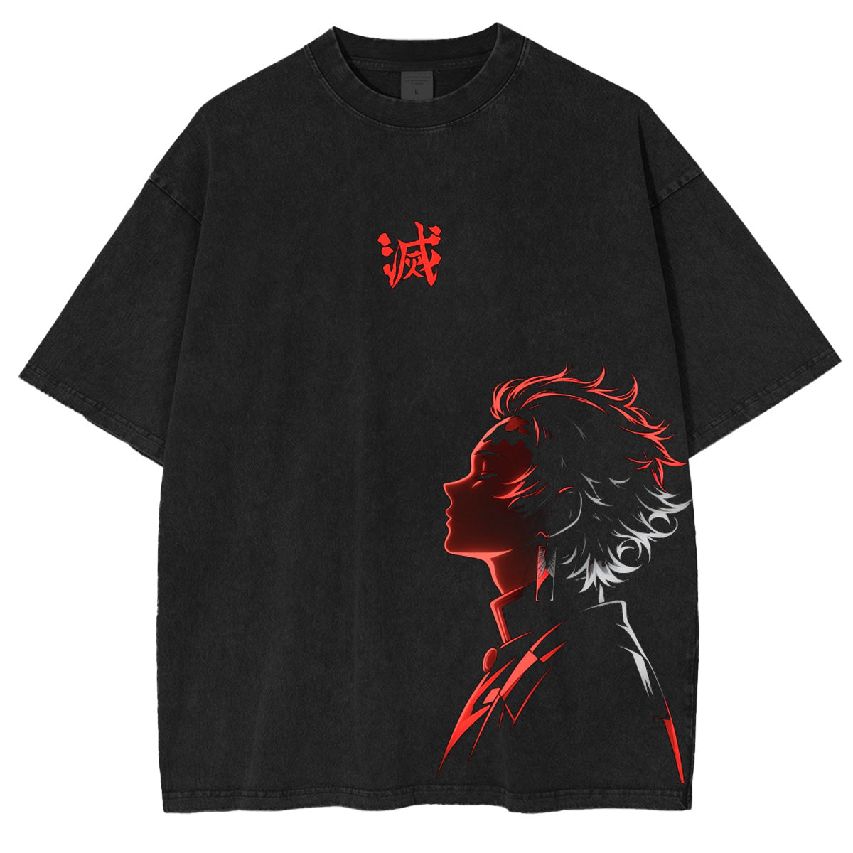 Demon slayer Anime Polera Unisex Lavada