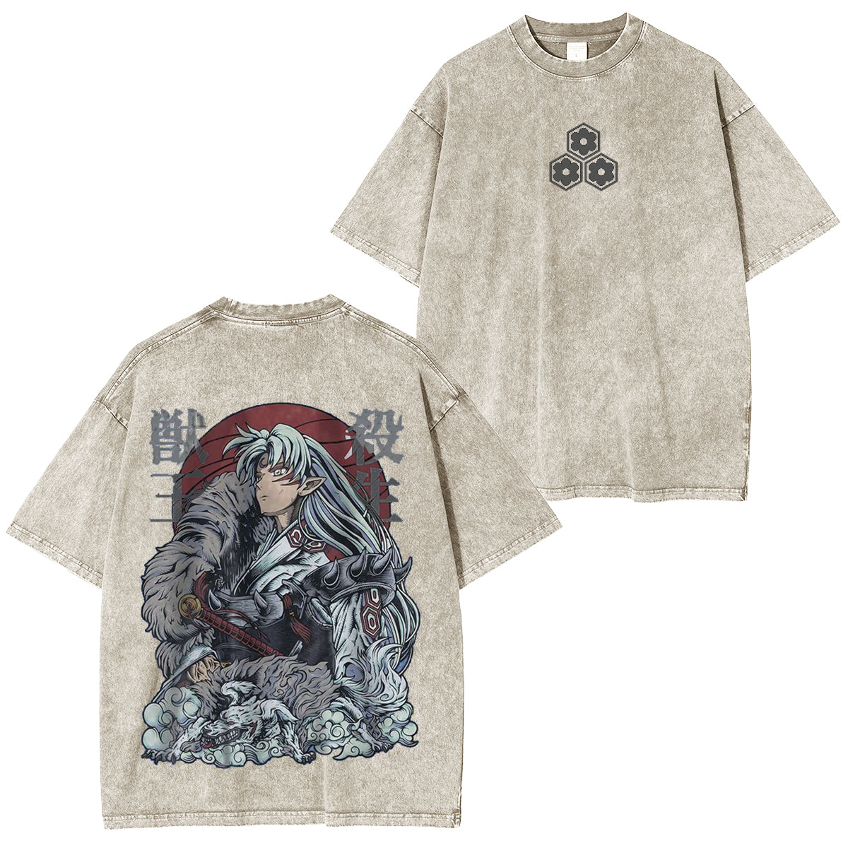 Inuyasha Vintage Polera Unisex Lavada