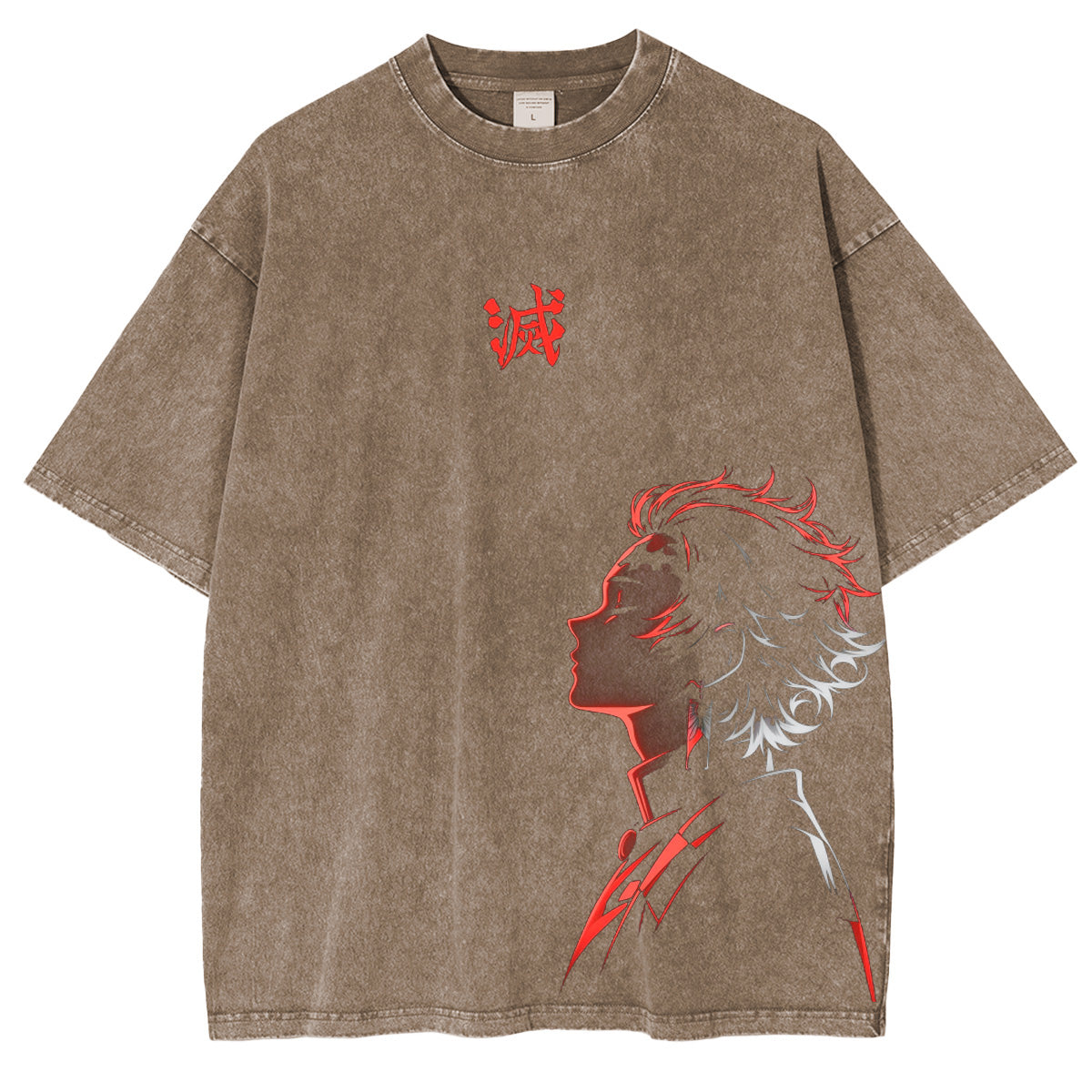 Demon slayer Anime Polera Unisex Lavada