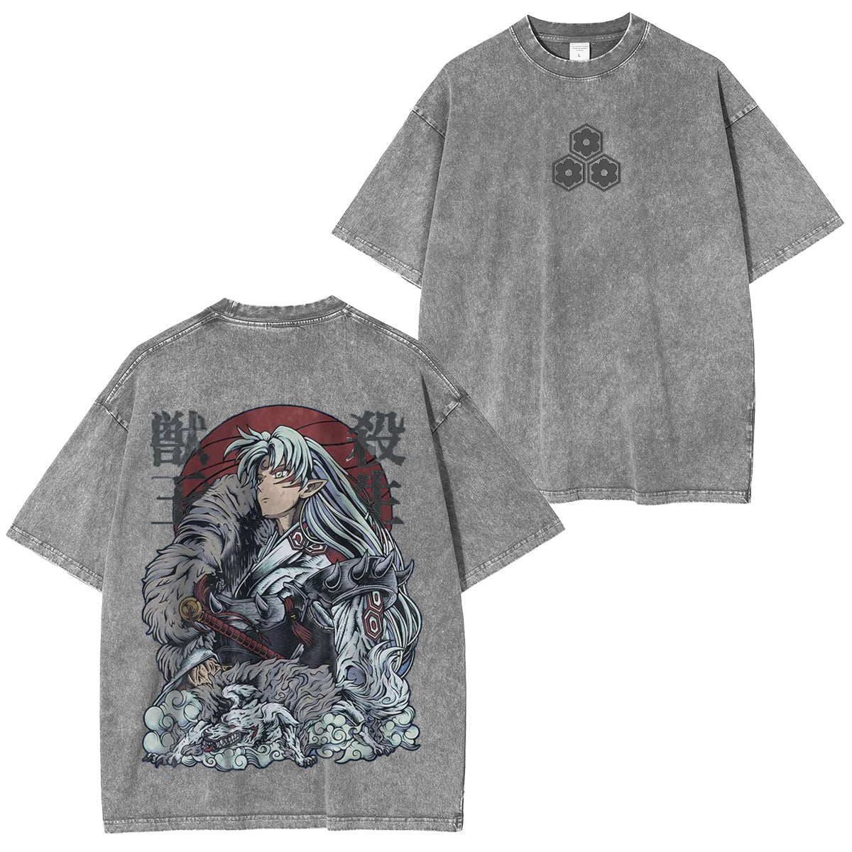 Inuyasha Vintage Polera Unisex Lavada