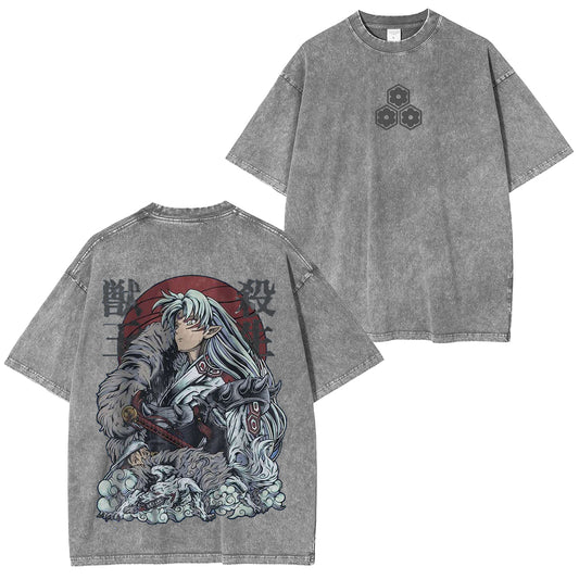 Inuyasha Vintage Polera Unisex Lavada