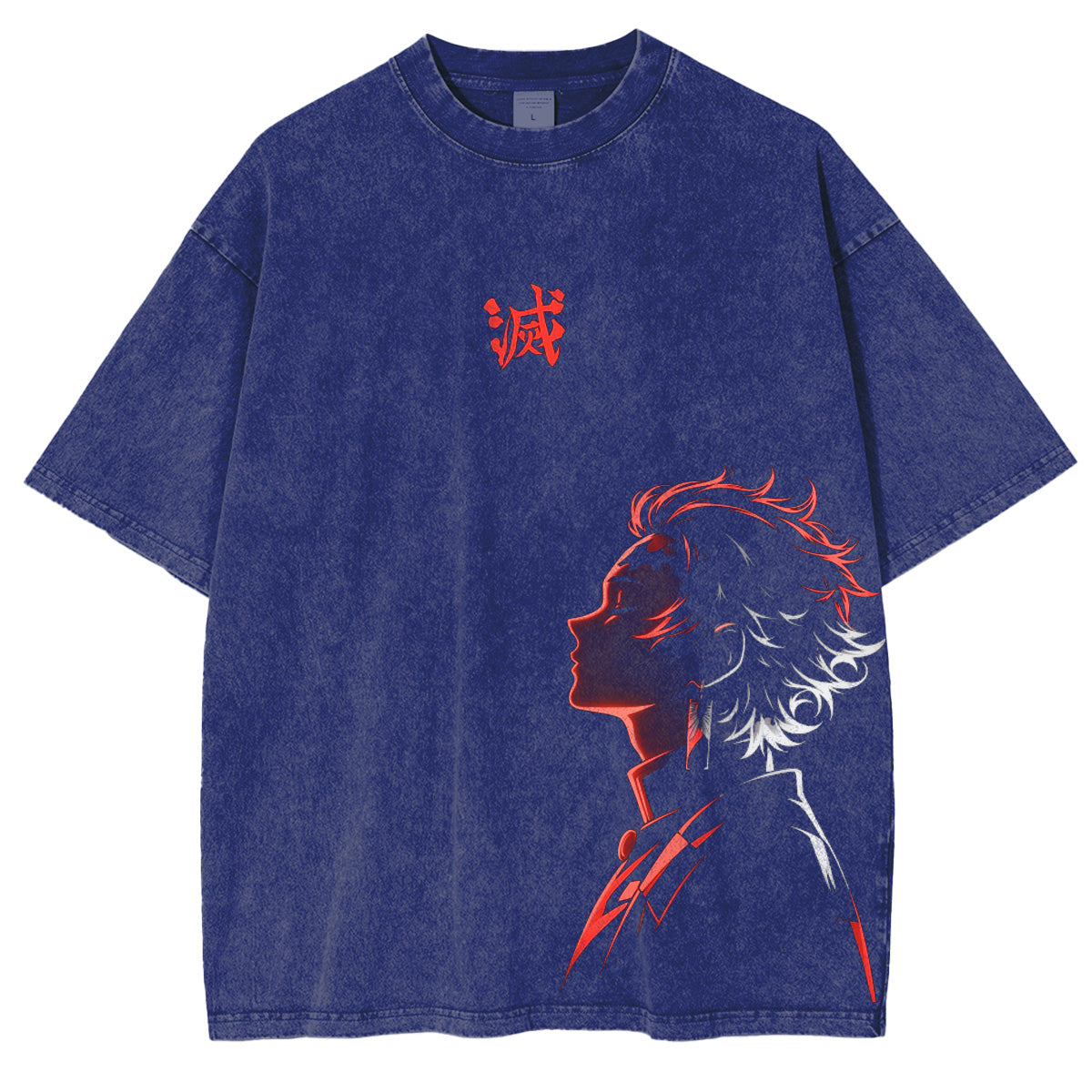 Demon slayer Anime Polera Unisex Lavada