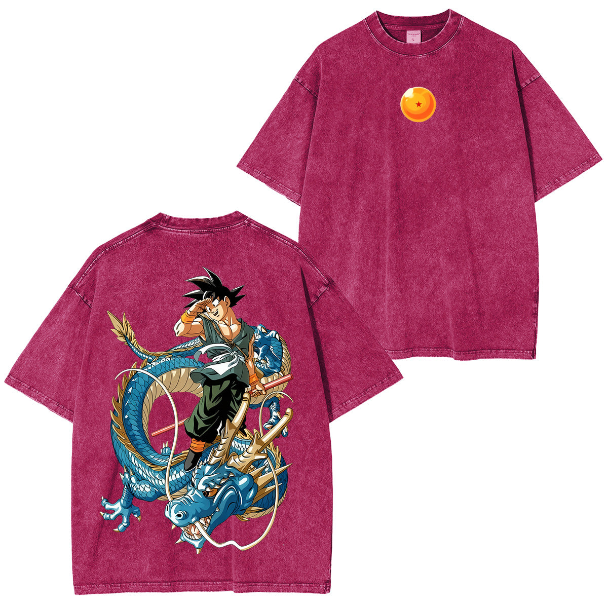 Goku Dragon Ball Super Polera Lavada Vintage