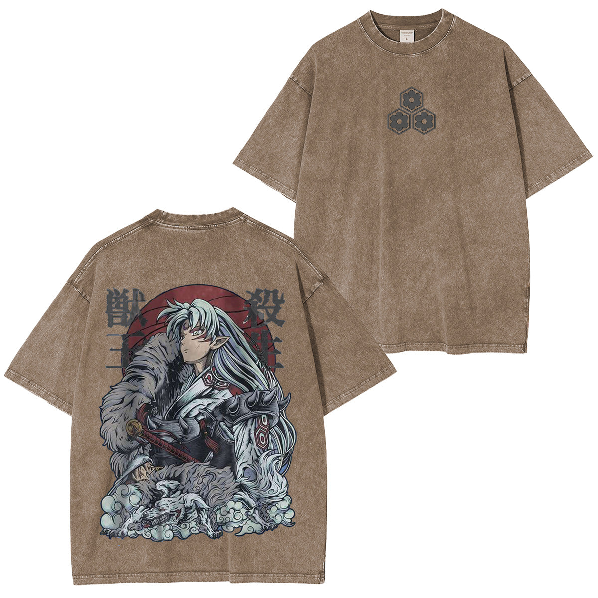 Inuyasha Vintage Polera Unisex Lavada