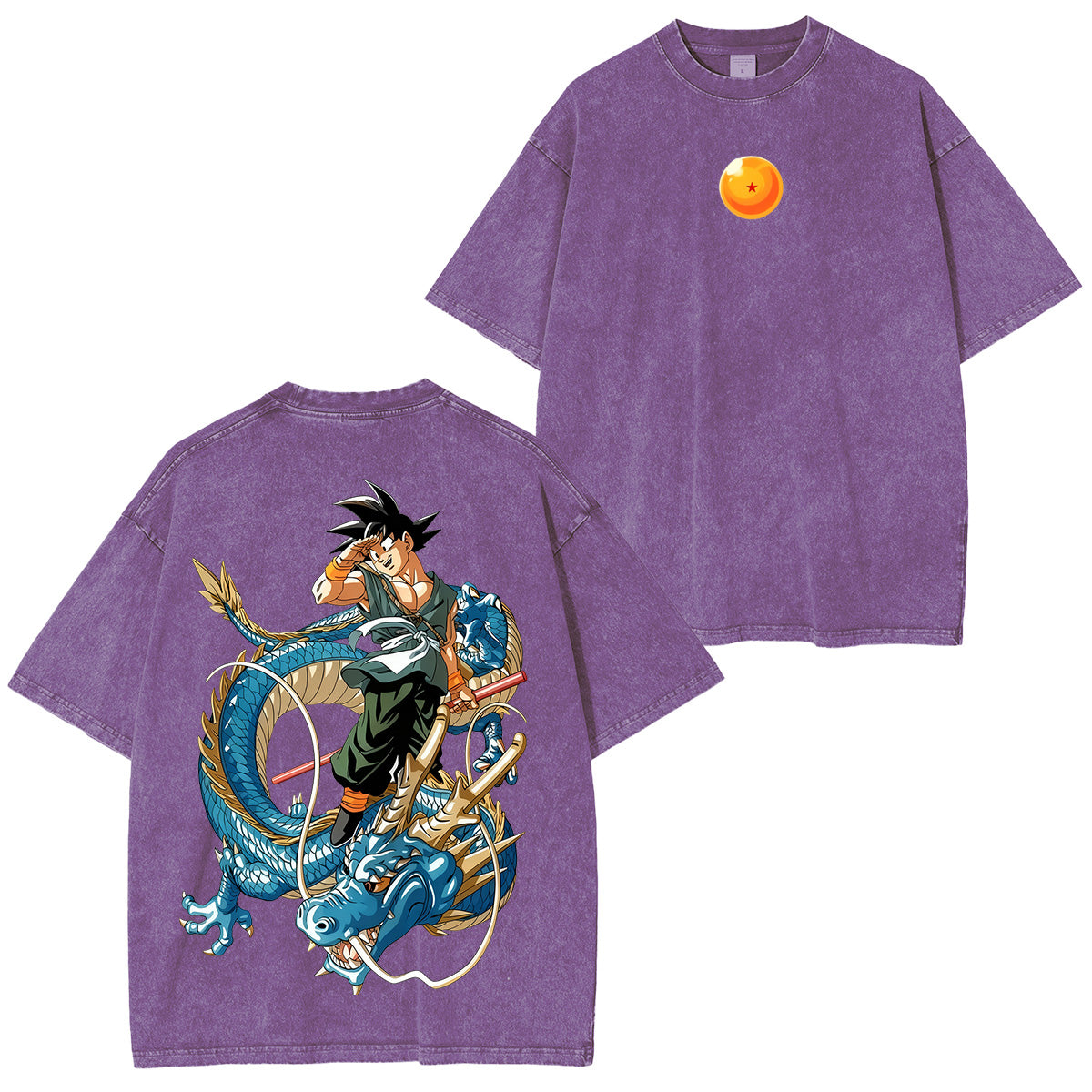 Goku Dragon Ball Super Polera Lavada Vintage
