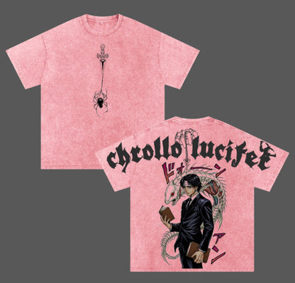 Hunter X Hunter Chrollo Lucilfer Polera Lavada Vintage