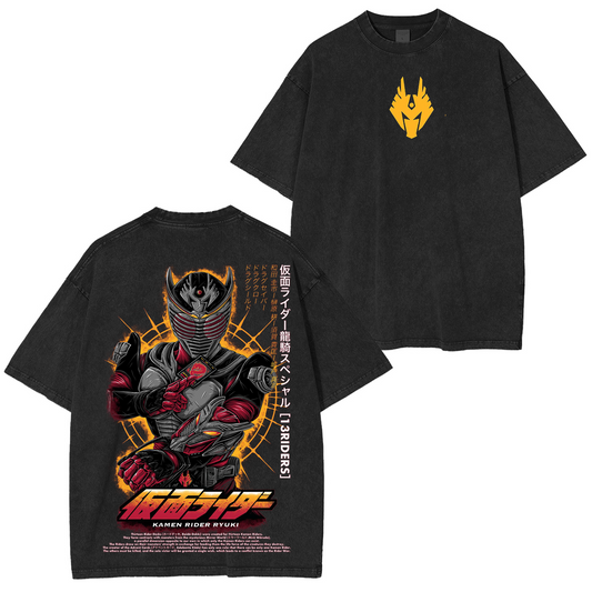 Kamen Rider Ryuki Unisex Washed T-shirt/Crewneck/Hoodie