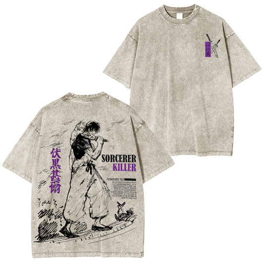 Toji Fushiguro Jujutsu Kaisen Washed T-shirt/Crewneck/Hoodie