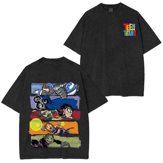 Teen Titans Unisex Washed T-shirt/Crewneck/Hoodie
