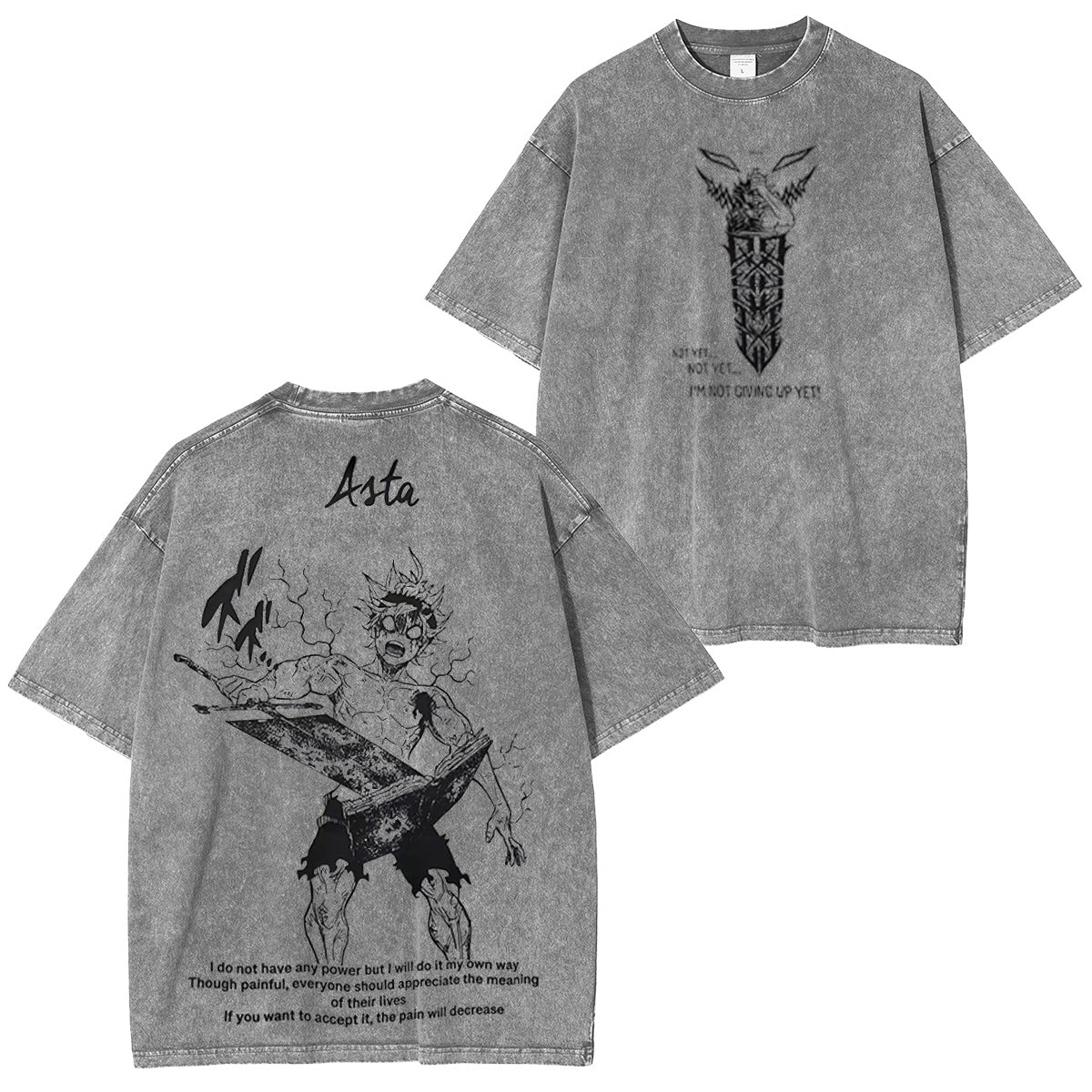 Asta Black Clover Washed T-shirt/Crewneck/Hoodie