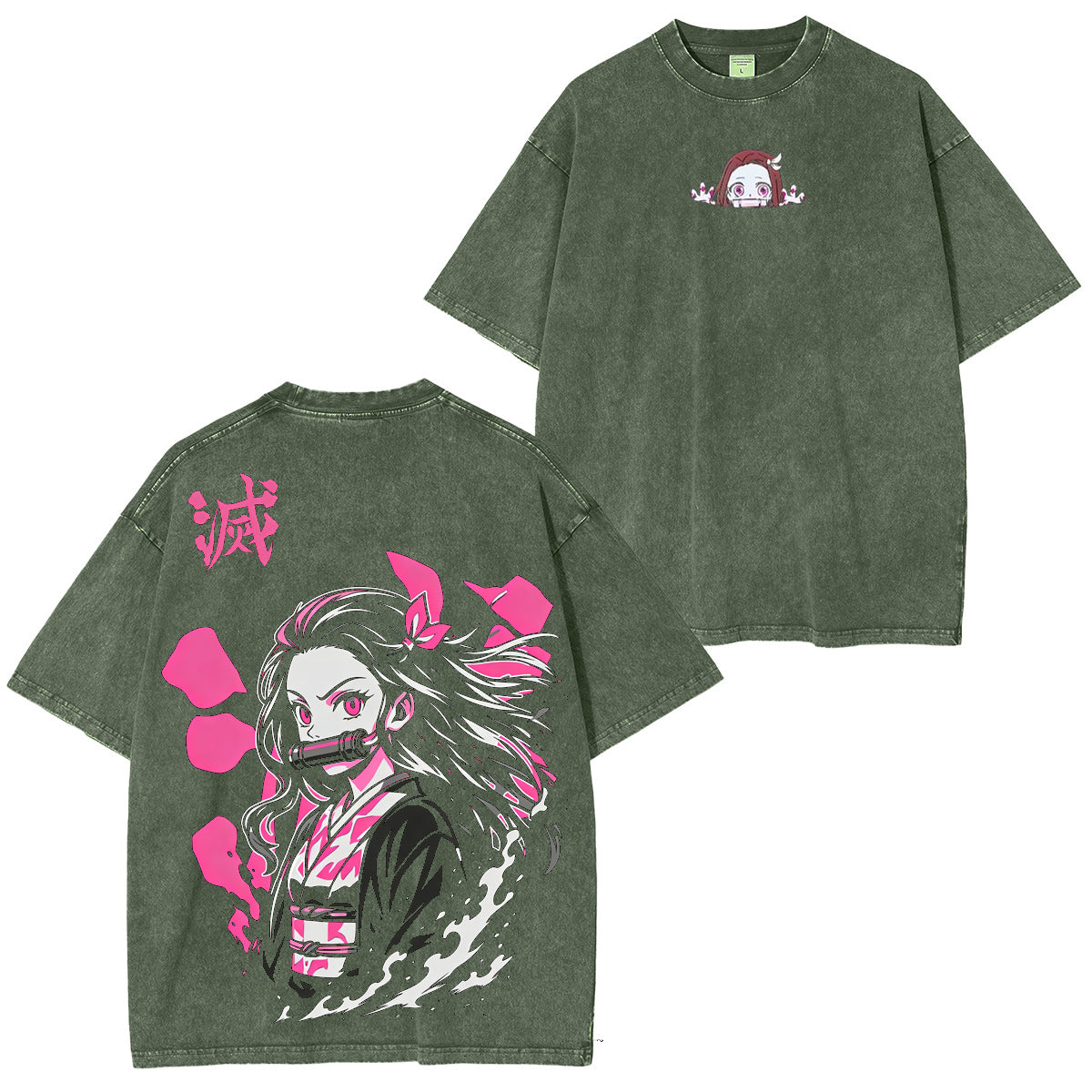 Kamado Nezuko Demon Slayer Washed T-shirt/Crewneck/Hoodie