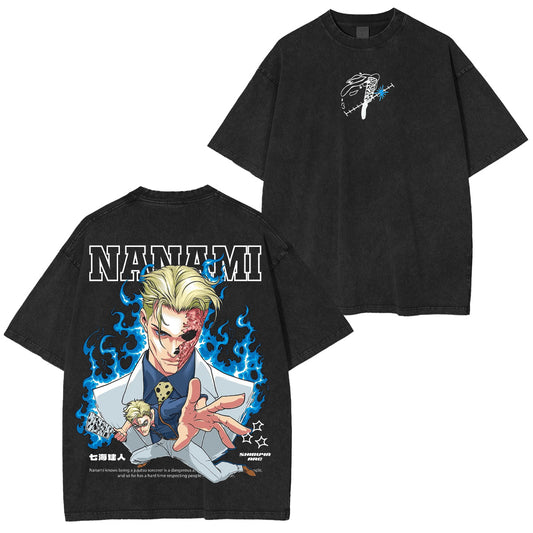 Kento Nanami Jujutsu Kaisen Washed T-shirt/Crewneck/Hoodie