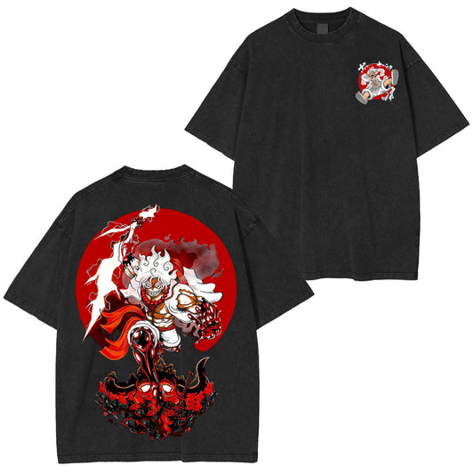 Luffy Gear 5 One Piece Washed T-shirt/Crewneck/Hoodie
