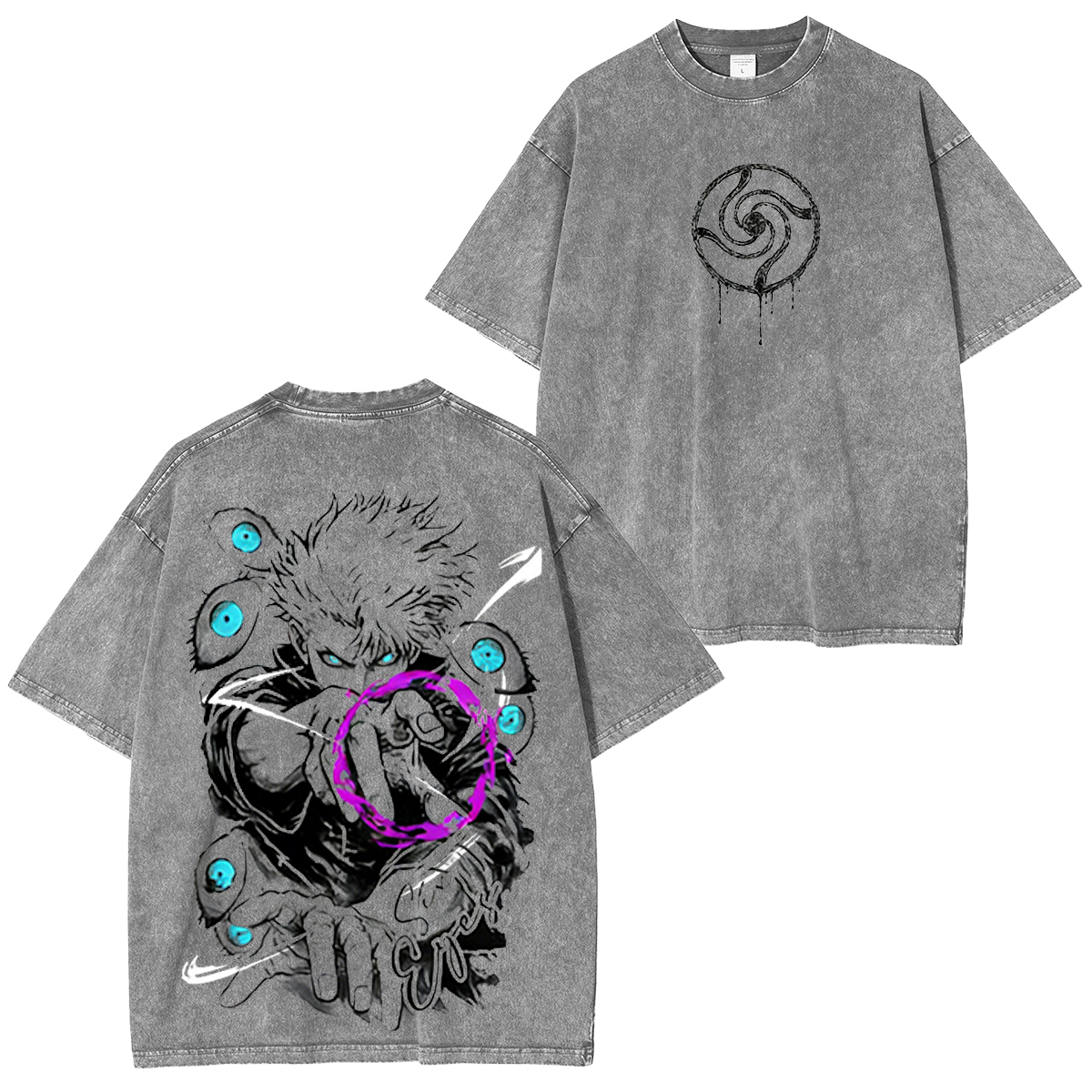 Gojo Anime Graphic Washed T-shirt/Crewneck/Hoodie