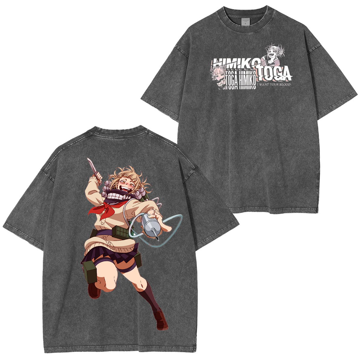 Himiko Toga My Hero Academia Anime Polera Lavada