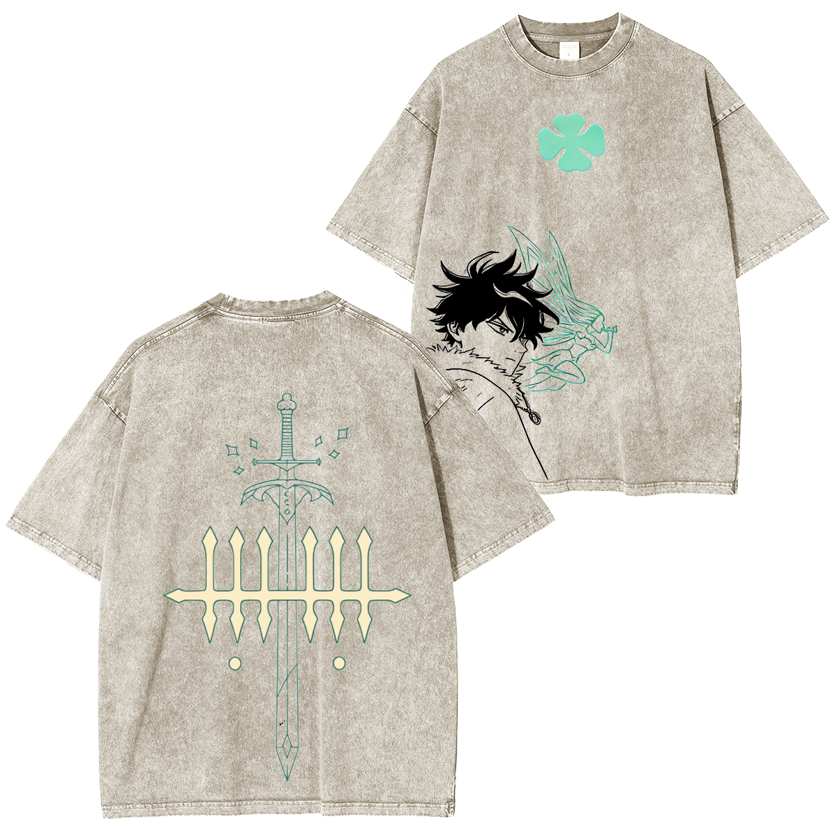 Black Clover Yuno Grinberryall Polera Unisex Lavada