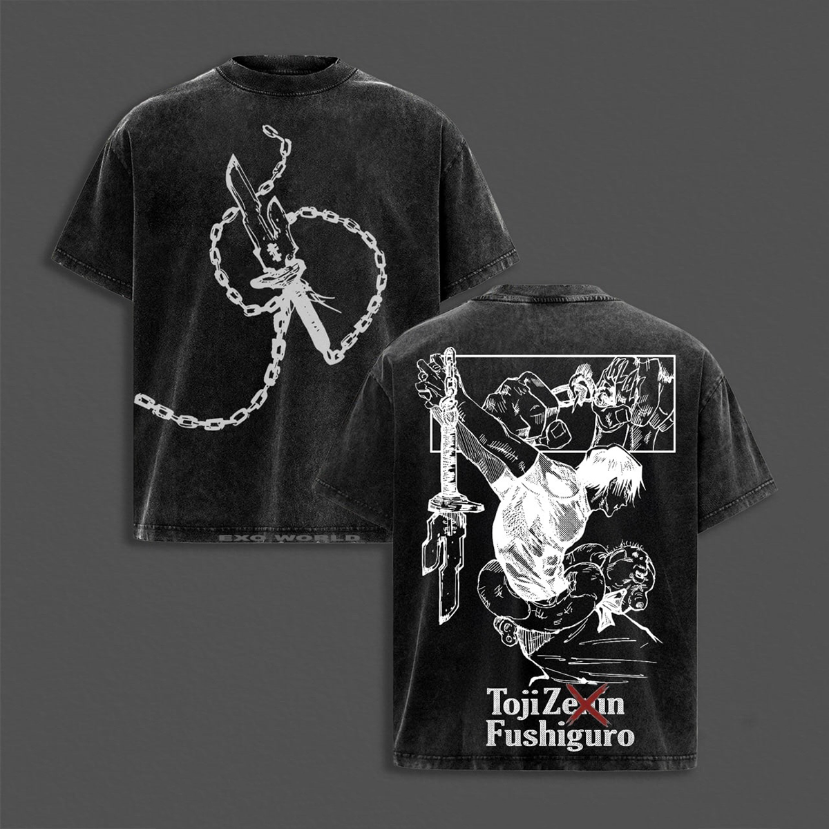 TojiZe an Fushiguro washed T-shirt/Crewneck/Hoodie
