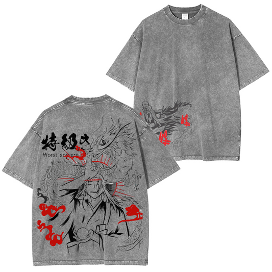 Suguru Geto Jujutsu Kaisen Vintage washed T-shirt/Crewneck/Hoodie