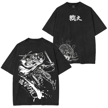 Attack on Titan Anime Polera Lavada